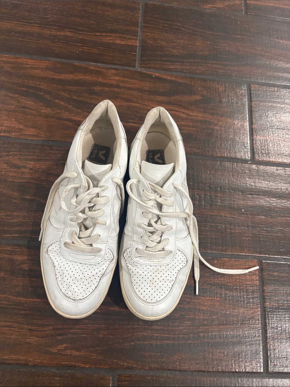 Veja Women’s V - 10 White Leather Sneakers